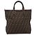 Borsa a mano FENDI Zucca Canvas Nero e Marrone Auth ka5892 - vista 13