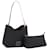 Borsa a mano GIVENCHY Nylon Nero Argento Auth 197834