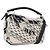 Borsa Puzzle LOEWE Collaborazione AniAlverse Small Cotton White Auth 167494SM Argento Bianco