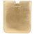 SAINT LAURENT iPad Case Leather Gold Auth 197169M Golden - view 2