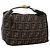 Borsa a mano Vanity FENDI Zucca Canvas Nero Marrone Auth 197863