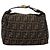 Borsa a mano Vanity FENDI Zucca Canvas Nero Marrone Auth 197863 - vista 13