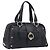 Bulgari Borsa a mano BVLGARI in pelle nera e oro Auth 198930A Nero