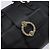Bulgari Borsa a mano BVLGARI in pelle nera e oro Auth 198930A Nero - vista 17