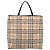 Borsa a mano BURBERRY Nova Check PVC Leather Beige Silver Auth BA15368 Argento - vista 2