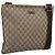 Borsa a tracolla GUCCI GG Supreme PVC Pelle Beige Tono Oro 201446 Auth BA15344