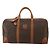 Céline Borsa Boston CELINE Macadam Canvas PVC Leather Brown Gold Auth mr2824 Marrone D'oro - vista 13