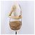 Borsa a tracolla LOEWE in pelle beige e oro autentica ka5886 D'oro - vista 23