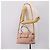 Borsa Miu Miu Madras Fiocco in pelle 2way Rosa Oro Auth 200153V D'oro - vista 24