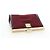 Monedero Christian Dior Trotter Canvas Bordeaux Gold Auth 199784A - vista 6