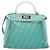 FENDI Zucca Canvas Peek A Boo Regular Bag Leder 2way Grün Silber Auth 196588A - Ansicht 13