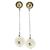 CHANEL Pierce Metal Silver Yellow CC Auth 192858V Argento Giallo