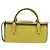 Borsa a tracolla con catena PRADA in pelle Saffiano Yellow Gold Auth 198688M D'oro Giallo - vista 13