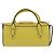 Borsa a tracolla con catena PRADA in pelle Saffiano Yellow Gold Auth 198688M D'oro Giallo - vista 2