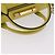 Borsa a tracolla con catena PRADA in pelle Saffiano Yellow Gold Auth 198688M D'oro Giallo - vista 7