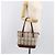 Borsa Tote BURBERRY Nova Check Canvas Beige Gold Auth 199220 D'oro - vista 23