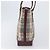 Borsa Tote BURBERRY Nova Check Canvas Beige Gold Auth 199220 D'oro - vista 3