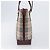 Borsa Tote BURBERRY Nova Check Canvas Beige Gold Auth 199220 D'oro - vista 4