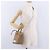 Maison Martin Margiela Maison Margiela Borsa a tracolla con catena in pelle 2way Beige Silver Auth am12335M Argento - vista 25
