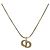 Collana Christian Dior metallo Gold Tone Auth 193456