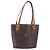 Céline Borsa a Mano CELINE Macadam PVC Pelle Marrone Tono Oro Auth ep15677 - vista 13