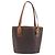 Céline Borsa a Mano CELINE Macadam PVC Pelle Marrone Tono Oro Auth ep15677 - vista 2