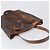 Céline Borsa a Mano CELINE Macadam PVC Pelle Marrone Tono Oro Auth ep15677 - vista 6