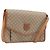 Céline Borsa a Tracolla CELINE Macadam PVC Pelle Beige Tono Oro Auth ep15726