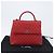 Bolsa de corrente CHANEL Matelasse Coco Handle em couro Caviar 2 vias Vermelha CC Auth 195900V Prata Vermelho - vista 32