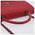Bolsa de corrente CHANEL Matelasse Coco Handle em couro Caviar 2 vias Vermelha CC Auth 195900V Prata Vermelho - vista 7