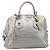 PRADA Hand Bag Vittero Dino Leather 2way Silver Gold Auth 197342V Silvery Golden - view 13