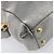 PRADA Hand Bag Vittero Dino Leather 2way Silver Gold Auth 197342V Silvery Golden - view 18