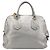 PRADA Hand Bag Vittero Dino Leather 2way Silver Gold Auth 197342V Silvery Golden - view 2