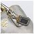 PRADA Hand Bag Vittero Dino Leather 2way Silver Gold Auth 197342V Silvery Golden - view 21