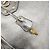 PRADA Hand Bag Vittero Dino Leather 2way Silver Gold Auth 197342V Silvery Golden - view 23