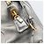 PRADA Hand Bag Vittero Dino Leather 2way Silver Gold Auth 197342V Silvery Golden - view 25