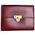 Vintage Givenchy Leather Wallet Burgundy Gold Dark red