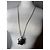 Collana con pendente logo Givenchy vintage argento nero - vista 15