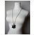 Collana con pendente logo Givenchy vintage argento nero - vista 7