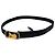 Céline Vintage Celine Ledergürtel Schwarz Goldene Schnalle