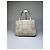 Tote in pelle strutturata Vintage Issey Miyake Cream Beige - vista 5