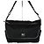 Vintage Burberry Nylon Schultertasche Schwarz Silber
