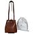 Vintage Courreges Schultertasche aus strukturiertem Leder Rust Gold Rot