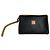 Clutch Vintage Givenchy in pelle martellata Nero Beige Oro