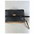 Clutch Vintage Givenchy in pelle martellata Nero Beige Oro - vista 10