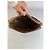 Clutch Vintage Givenchy in pelle martellata Nero Beige Oro - vista 3