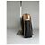 Clutch Vintage Givenchy in pelle martellata Nero Beige Oro - vista 4