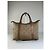 Vintage Givenchy 4G Logo Canvas Tote Beige Brown Gold - Ansicht 2