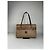 Céline Tote Vintage Celine in Tela e Pelle Beige Brown Gold - vista 13
