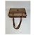 Céline Tote Vintage Celine in Tela e Pelle Beige Brown Gold - vista 8